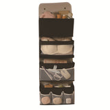 Dormitory multi-layer visual storage hanging bag foldable large-capacity item shelf wall-mounted layered hanging bag