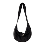 Nylon shoulder shoulder crescent bag, hobo bag for women, French women shoulder bag, crossbody bag lightweight