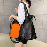Large Shoulder Bag Simple Leisure Big Bag Nylon Mesh Shoulder Detachable Shoulder strap  hobo