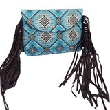 Boho Patterned Faux Leather Fanny Pack Crossbody Belt Bag