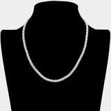 Braided Metal Chain Necklace