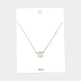 Brass Metal Cut Out Soccer Ball Pendant Necklace
