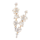 Women's Bubble Stone Cluster Dangle Evening Earrings