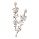 Women's Bubble Stone Cluster Dangle Evening Earrings