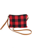 Buffalo Check Crossbody Clutch Bag