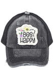 C.C BEE HAPPY PATCH KID PONY CAP