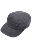 C.C Convertible Denim Army Zipper Cap Sun Visor