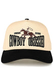 C.C COWBOY OBSESSED Embroidered Cotton Trucker Cap