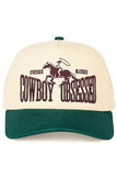 C.C COWBOY OBSESSED Embroidered Cotton Trucker Cap