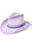 C.C KIDS Braided Suede Trim Band Weave Cowboy Hat
