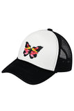 C.C Kids Hand Painted Abstract Butterfly Cap