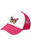 C.C Kids Hand Painted Abstract Butterfly Cap