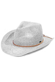 C.C Kids Suede String Band Sequin Cowboy Hat