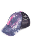 C.C Kids Tie Dye Criss-cross Pony Cap