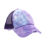 C.C Kids Tie Dye Criss-cross Pony Cap