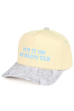 C.C PUT IT ON MY DAD'S TAB Letter Trucker Hat