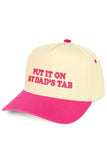 C.C PUT IT ON MY DAD'S TAB Letter Trucker Hat