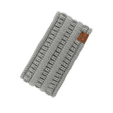 C.C Solid Ribbed Ponytail Headband Ear Warmer Earmuff