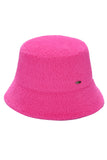 C.C Solid Short Hair Faux Fur Winter Bucket Hat