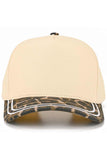C.C Two Tone with Retro Stripe Cotton Trucker Cap