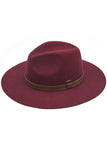 C.C Women's Wool Felt Brim Hat Panama