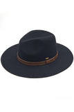 C.C Women's Wool Felt Brim Hat Panama