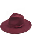 C.C Wool Felt Detailed Panama Hat Ribbon Band Trim