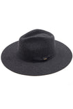 C.C Wool Felt Detailed Panama Hat Ribbon Band Trim