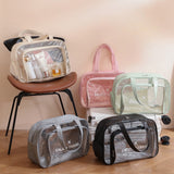 Waterproof beach bag, wet and dry separation fitness bag, toiletry bag, storage goggles, swimsuit swimming bag, Transparent Cosmetic Bag,