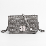 Simple female bag trendy embroidery purse with diamond chain single shoulder purse crossbody