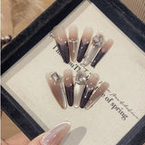 1033- Handmade press on nails fake nails removable