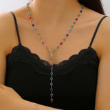 Colorful Geometric Heart Candy Jewelry Set