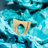 Caroline Sculptural Dome Ring Gold