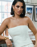 Clara Chunky Gold Hoop Earrings Gold