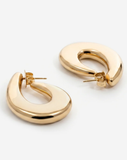 Clara Chunky Gold Hoop Earrings Gold