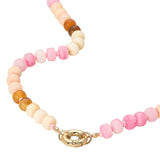 Clasp Accent Disc Beaded Necklace