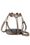 Women's Clear Crossbody Stadium Bucket Bag
