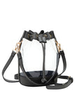 Women's Clear Crossbody Stadium Bucket Bag