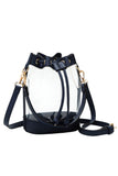 Women's Clear Crossbody Stadium Bucket Bag