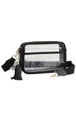 Women's Clear PU Cross Body Camera Bag Crossbody