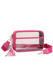 Women's Clear PU Cross Body Camera Bag Crossbody