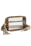Women's Clear PU Cross Body Camera Bag Crossbody