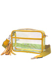 Clear PU Cross Body Camera Bag