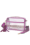 Clear PU Cross Body Camera Bag