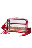 Clear PU Cross Body Camera Bag