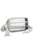 Women's Clear PU Cross Body Camera Bag Crossbody