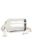 Women's Clear PU Cross Body Camera Bag Crossbody