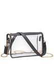 Women's Clear Rectangle Stadium Concert Crossbody Bag