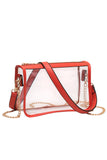 Women's Clear Rectangle Stadium Concert Crossbody Bag