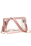 Women's Clear Rectangle Stadium Concert Crossbody Bag